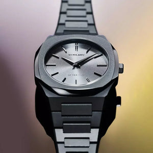 D1 Milano Ultra Thin Grey Dial Grey Steel Strap Watch for Women - D1-UTBL32 Authentic Buy Shop Now