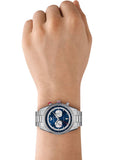 Emporio Armani Racer Chronograph Blue Dial Silver Steel Strap Watch for Men - AR11676 Authentic Buy Shop Now