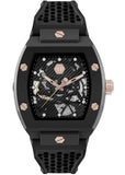 Philipp Plein The $Keleton Black Dial Black Silicone Strap Watch for Men - PWVBA0523 Authentic Buy Shop Now