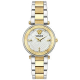 Versace Reve Analog White Dial Two Tone Steel Strap Watch for Women - VE8B00724 Authentic Buy Shop Now