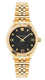 Versace Hellenyium Quartz Black Dial Gold Steel Strap Watch for Women - VE2S00622 Authentic Buy Shop Now