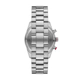 Emporio Armani Racer Chronograph Blue Dial Silver Steel Strap Watch for Men - AR11676 Authentic Buy Shop Now