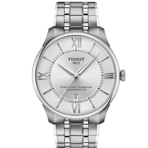 Tissot Chemin Des Tourelles Powermatic 80 Silver Dial Silver Steel Strap Watch for Men - T139.407.11.038.00 Authentic Buy Shop Now