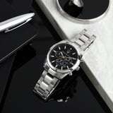 Maserati Attrazione Chronograph Black Dial Silver Steel Strap Watch for Men - R8853151010 Authentic Buy Shop Now