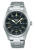 Seiko 5 Sports Flieger Automatic Black Dial Silver Steel Strap Watch for Men - SRPH27K1 Authentic Buy Shop Now