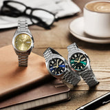 Seiko 5 Sports Automatic Gold Dial Silver Steel Strap Watch for Men - SRPL59K1 Authentic Buy Shop Now