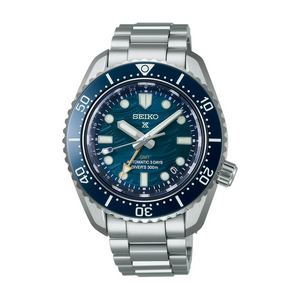 Seiko Prospex 1968 Heritage Divers GMT The Great Wave Limited Edition Blue Dial Silver Steel Strap Watch for Men - SPB509J1 Authentic Buy Shop Now