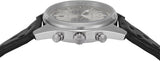 Emporio Armani Racer Chronograph Silver Dial Black Leather Strap Watch for Men - AR11677 Authentic Buy Shop Now