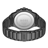 Hugo Boss Strike Chronograph Blue Dial Black Steel Strap Watch for Men - 1514242 Authentic Buy Shop Now
