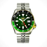 Seiko 5 Sports Forest Green Sunrise Limited Edition Green Dial Silver Steel Strap Watch for Men - SSK050K1 Authentic Buy Shop Now