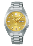 Seiko 5 Sports SNXS Automatic Gold Dial Silver Steel Strap Watch for Men - SRPL59K1 Authentic Buy Shop Now