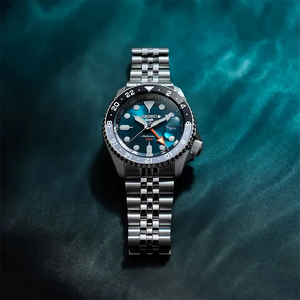 Seiko 5 Sports SKX Racers Heritage Velocity Blue Dial Silver Steel Strap Watch for Men - SSK045K1 Authentic Buy Shop Now