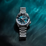 Seiko 5 Sports SKX Racers Heritage Velocity Blue Dial Silver Steel Strap Watch for Men - SSK045K1 Authentic Buy Shop Now