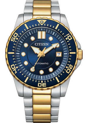 Citizen Mechanical Automatic Blue Dial Two Tone Steel Strap Watch for Men - NJ0174-82L Authentic Buy Shop Now