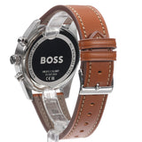 Hugo Boss Skytraveller Chronograph Black Dial Blue Leather Strap Watch for Men - 1514161 Authentic Buy Shop Now