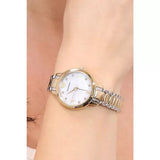 Emporio Armani Cleo Three Hand Mother of Pearl Dial Two Tone Steel Strap Watch for Women - AR11513 Authentic Buy Shop Now