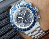 Seiko Prospex Speedtimer Solar Chronograph Grey Dial Silver Steel Strap Watch for Men - SSC939 Authentic Buy Shop Now
