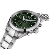 Tissot PR 100 Chronograph Green Dial Silver Steel Strap Watch for Men - T150.417.11.091.00 Authentic Buy Shop Now