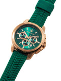 Maserati Successo Chronograph Green Dial Green Silicone Strap Watch for Men - R8871621038 Authentic Buy Shop Now
