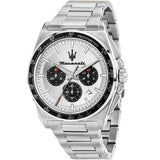 Maserati Velocità Chronograph Silver Dial Silver Steel Strap Watch for Men - R8873652006 Authentic Buy Shop Now