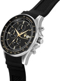 Maserati SFIDA Chronograph Black Dial Black Silicone Strap Watch for Men - R8871640005 Authentic Buy Shop Now