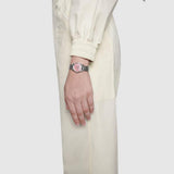Gucci G Timeless Diamonds Pink Mother of Pearl Dial Silver Steel Strap Watch for Women - YA1265025 Authentic Buy Shop Now