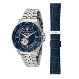 Maserati SFIDA Special Edition Automatic Blue Dial Silver Steel Strap Watch for Men - R8823140013 Authentic Buy Shop Now