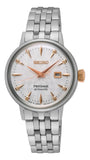 Seiko Presage Cocktail Time Skydiving Automatic Diamonds Mother of Pearl Dial Silver Steel Strap Watch for Women - SRE009J1 Authentic Buy Shop Now