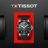 Tissot Seastar 2000 Professional Powermatic 80 Black Dial Black Rubber Strap Watch for Men - T120.607.17.441.00 Authentic Buy Shop Now