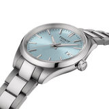 Tissot PR 100 Ice Blue Dial Silver Steel Strap Watch for Women - T150.210.11.351.00 Authentic Buy Shop Now