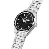 Maserati Velocità Date Black Dial Silver Steel Strap Watch for Men - R8853152002 Authentic Buy Shop Now