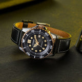 Citizen Mechanical Automatic Black Dial Black Leather Strap Watch for Men - NJ0176-10E Authentic Buy Shop Now