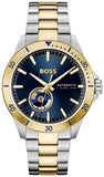 Hugo Boss Troper Chronograph Automatic Blue Dial Two Tone Steel Strap Watch for Men - 1514201 Authentic Buy Shop Now