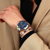 Maserati Competizione Diver Blue Dial Two Tone Steel Strap Watch for Men - R8873600010 Authentic Buy Shop Now