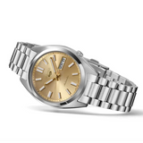 Seiko 5 Sports SNXS Automatic Gold Dial Silver Steel Strap Watch for Men - SRPL59K1 Authentic Buy Shop Now