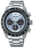 Seiko Prospex Speedtimer 41.4 Solar Chronograph Blue Dial Silver Steel Strap Watch for Men - SSC935 Authentic Buy Shop Now