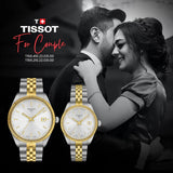 Tissot Ballade Quartz Silver Dial Two Tone Steel Strap Watch for Men - T156.410.22.031.00 Authentic Buy Shop Now