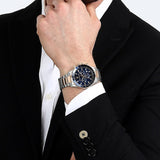 Maserati SFIDA Chronograph Blue Dial Two Tone Steel Strap Watch for Men - R8873640022 Authentic Buy Shop Now