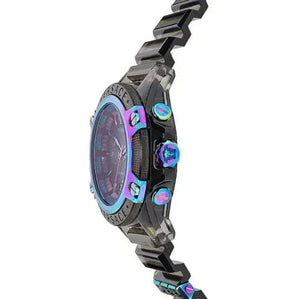 Versace Icon Active Chronograph Black Dial Grey Silicone Strap Watch for Men - VEZ701022 Authentic Buy Shop Now