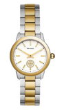 Tory Burch Collins White Dial Two Tone Steel Strap Watch for Women - TBW1306 Authentic Buy Shop Now