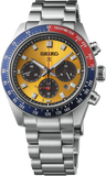 Seiko Prospex Solar Chronograph 1969 Re-interpretation Orange Dial Silver Steel Strap Watch for Men - SSC947 Authentic Buy Shop Now