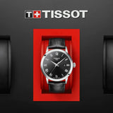 Tissot T Classic Dream Quartz Black Dial Black Leather Strap Watch for Men - T129.410.16.053.00 Authentic Buy Shop Now