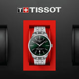 Tissot Chemin des Tourelles Powermatic 80 Green Dial Silver Steel Strap Watch for Men - T139.407.11.091.00 Authentic Buy Shop Now