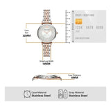 Emporio Armani Gianni T Bar Silver Dial Two Tone Steel Strap Watch for Women - AR11537 Authentic Buy Shop Now