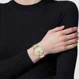 Versace Reve Analog White Dial Two Tone Steel Strap Watch for Women - VE8B00724 Authentic Buy Shop Now