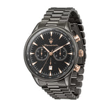 Maserati Tradizione Chronograph Black Dial Black Steel Strap Watch for Men - R8873646001 Authentic Buy Shop Now