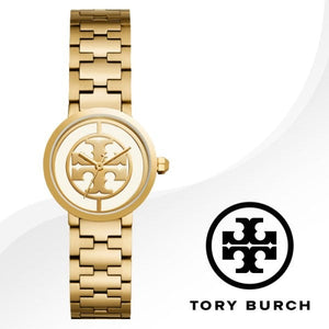 Tory Burch Reva Gold Dial Gold Steel Strap Watch for Women - TBW4011 Authentic Buy Shop Now