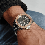 Seiko Prospex Polygonal Sea Diver Automatic Black Dial Silver Steel Strap Watch for Men - SPB485J1 Authentic Buy Shop Now