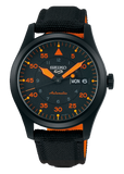 Seiko 5 Sports Flieger Pilot Automatic Black Dial Black Nylon Strap Watch for Men - SRPH33K1 Authentic Buy Shop Now