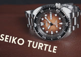 Seiko Prospex US Special Edition King Turtle Automatic Brown Dial Silver Steel Strap Watch for Men - SRPH55 Authentic Buy Shop Now